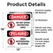 Signmission Do Not Enter High Voltage Bilingual Danger Sign, Vinyl Decal, 12in W x 18in L, 2PK OS-2PACK-DS-D-1218-VS-1134 - alternate 3